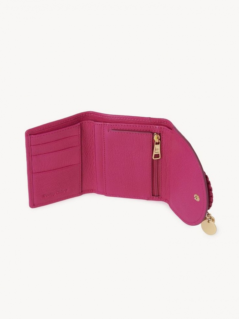 Petits Portefeuilles Chloe Hana Tri Fold Rose | CHE-SR14895