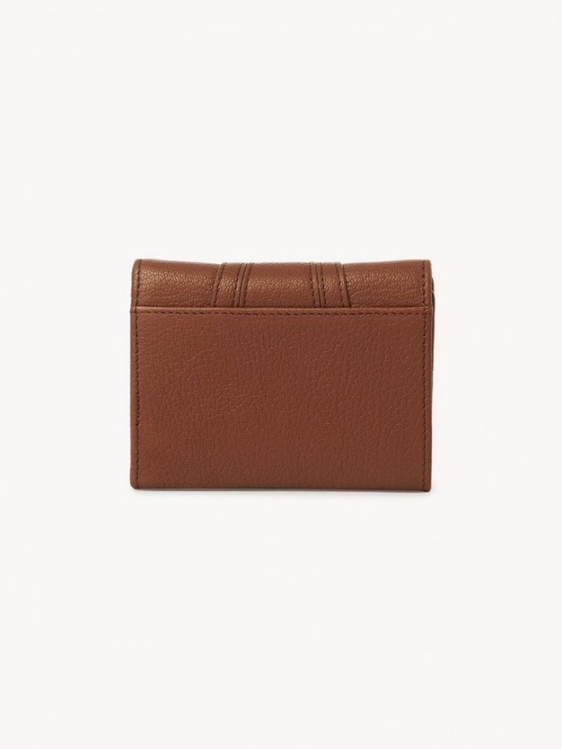 Petits Portefeuilles Chloe Hana Tri-fold Marron | CHE-SR14910