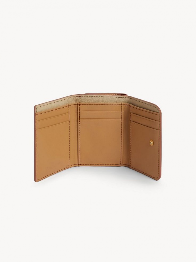 Petits Portefeuilles Chloe Layers Medium Tri-fold Marron | CHE-SR14896