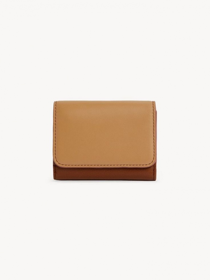 Petits Portefeuilles Chloe Layers Medium Tri-fold Marron | CHE-SR14896