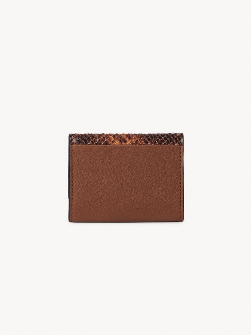 Petits Portefeuilles Chloe Layers Medium Tri-fold Marron | CHE-SR14899