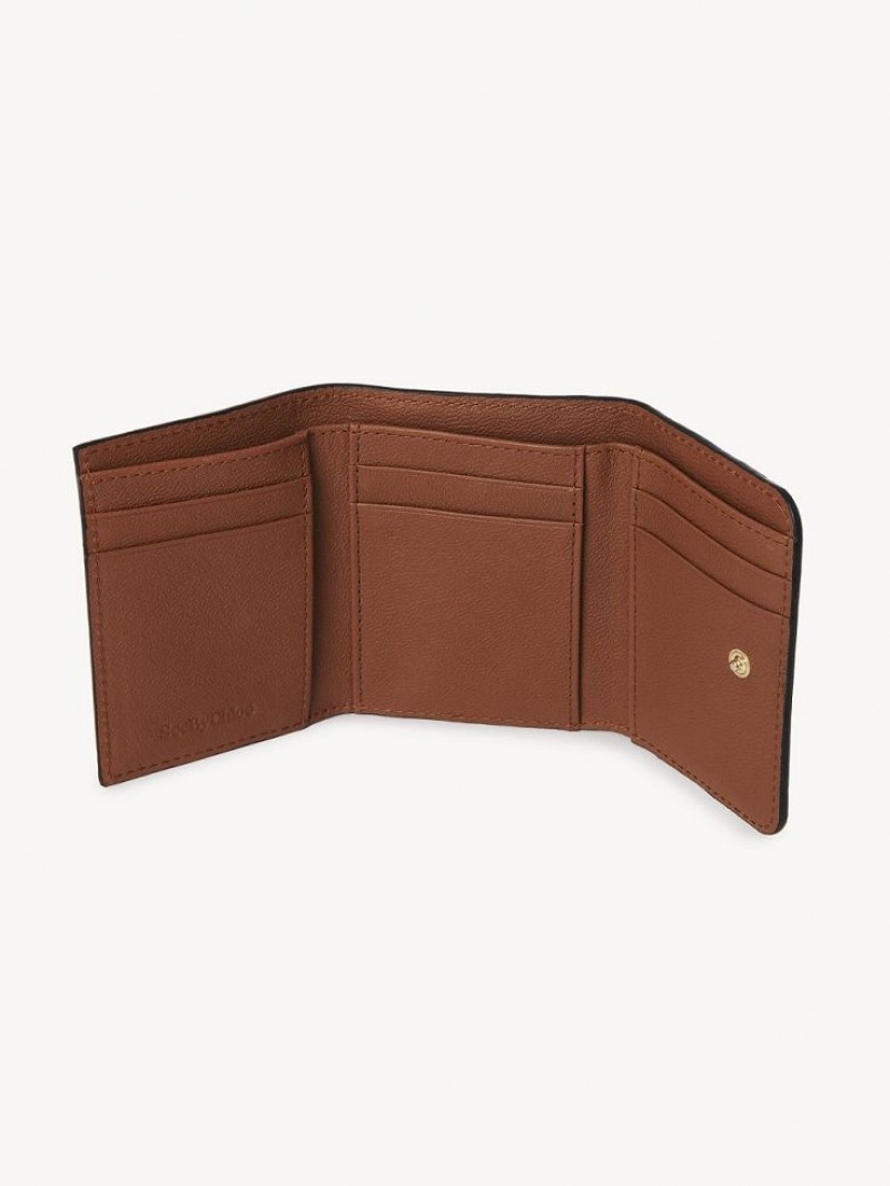 Petits Portefeuilles Chloe Layers Medium Tri-fold Marron | CHE-SR14899