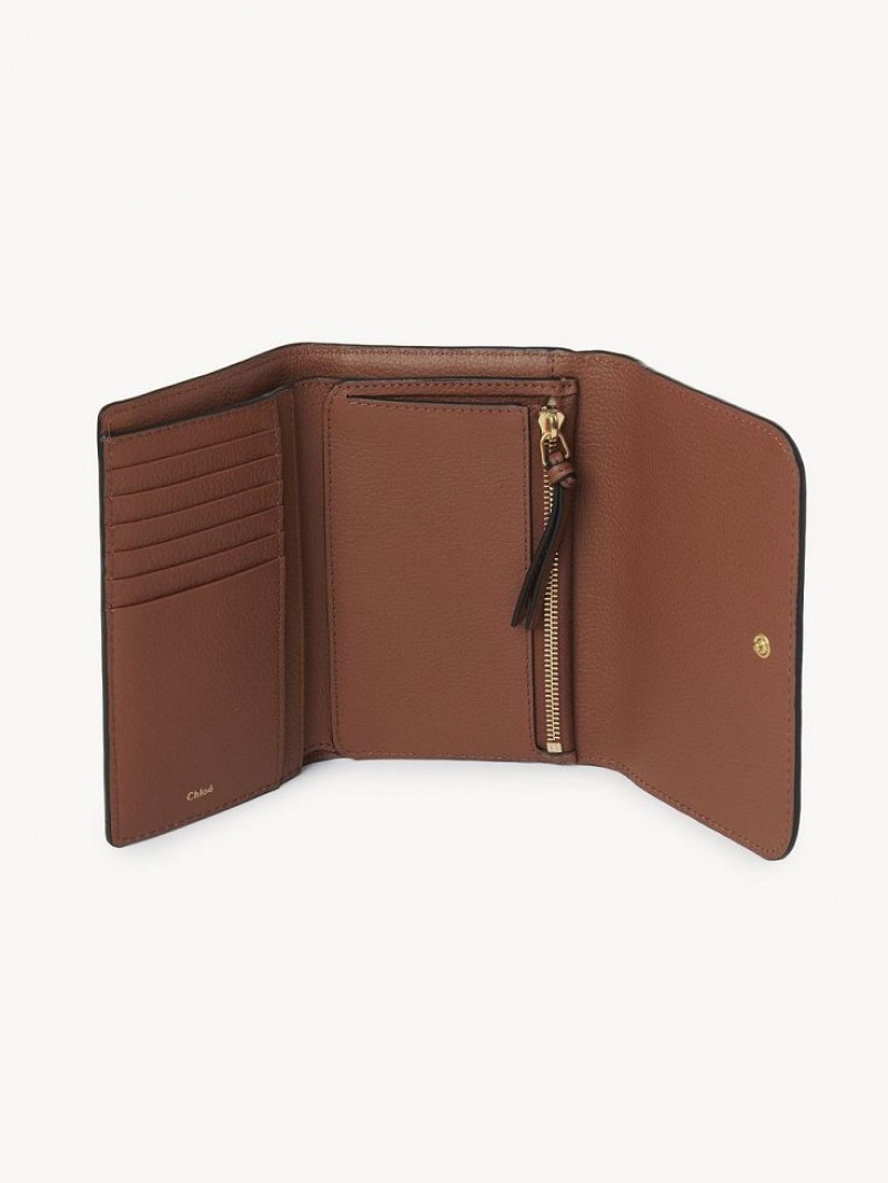 Petits Portefeuilles Chloe Marcie Medium Marron | CHE-SR14282