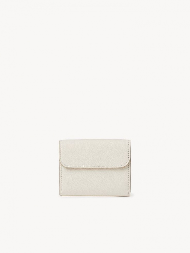 Petits Portefeuilles Chloe Marcie Small Tri-fold Blanche | CHE-SR14295