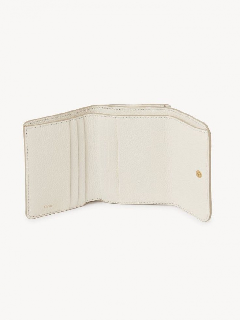 Petits Portefeuilles Chloe Marcie Small Tri-fold Blanche | CHE-SR14295