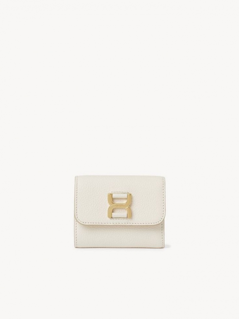 Petits Portefeuilles Chloe Marcie Small Tri-fold Blanche | CHE-SR14295