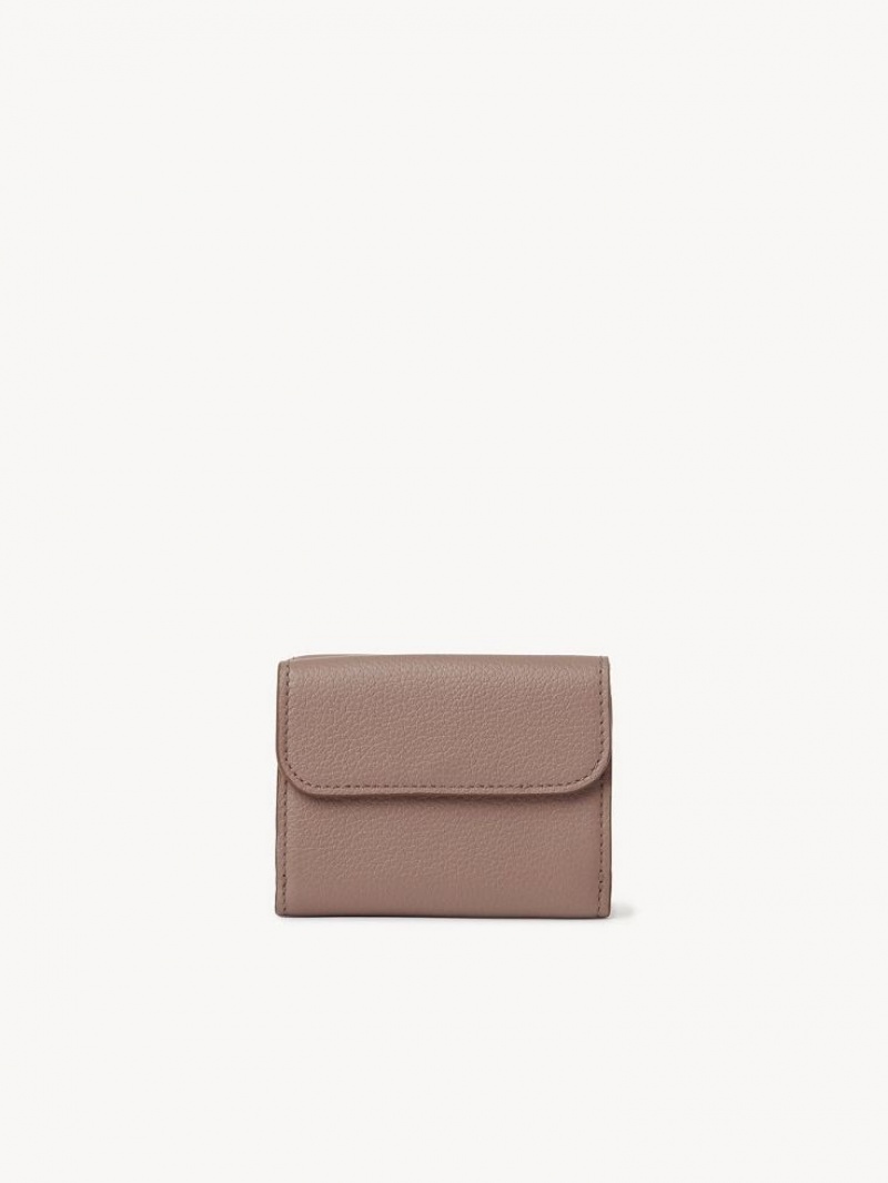 Petits Portefeuilles Chloe Marcie Small Tri-fold Marron | CHE-SR14296