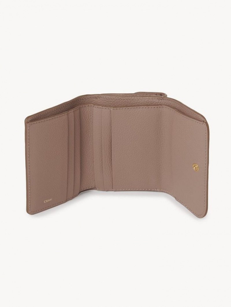 Petits Portefeuilles Chloe Marcie Small Tri-fold Marron | CHE-SR14296