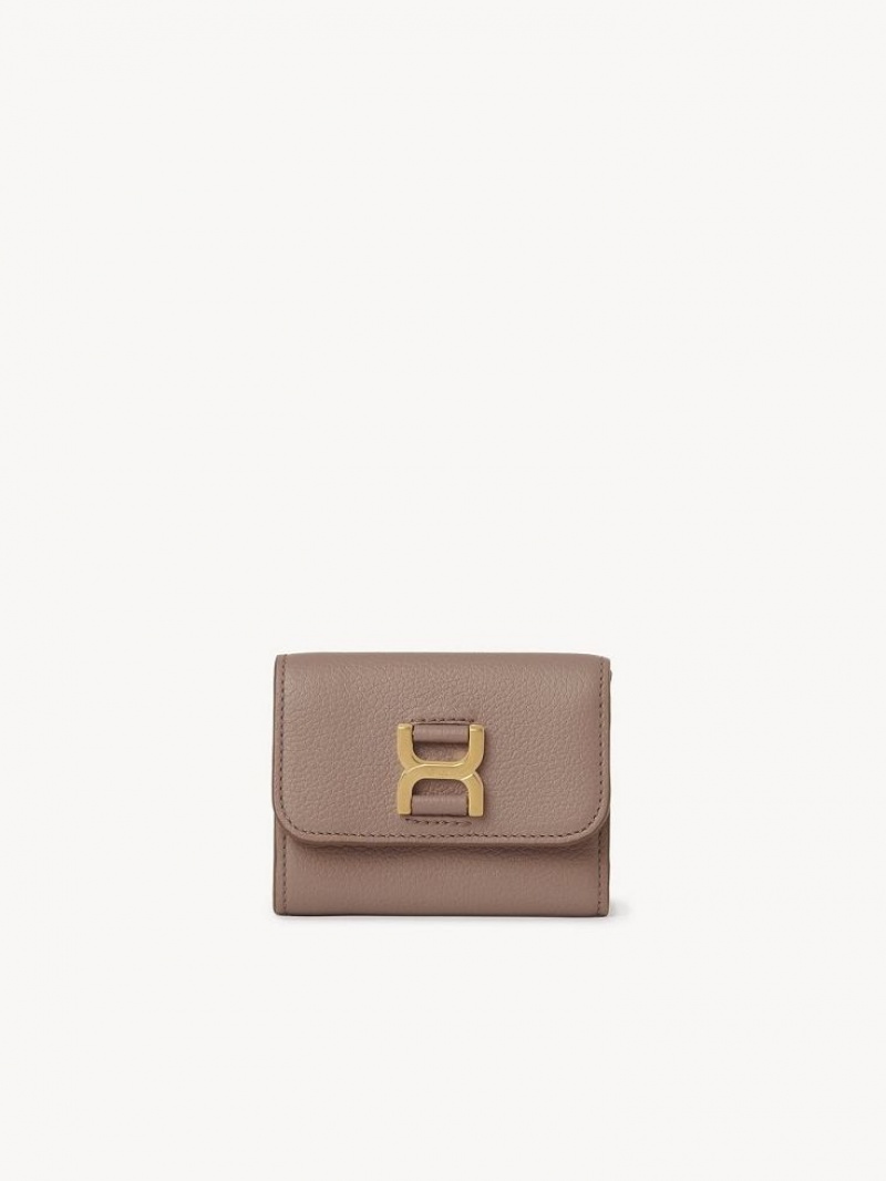 Petits Portefeuilles Chloe Marcie Small Tri-fold Marron | CHE-SR14296