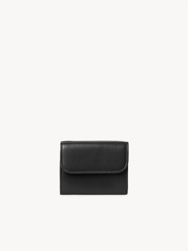 Petits Portefeuilles Chloe Sense Mini Tri-fold Noir | CHE-SR14277