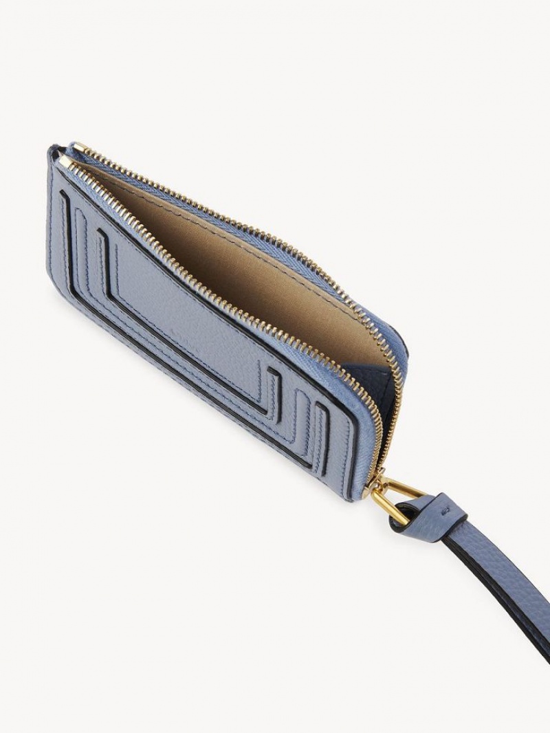 Porte-Monnaie Chloe Marcie Small Bleu Foncé | CHE-SR14314