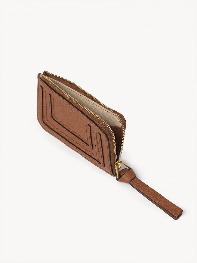 Porte-Monnaie Chloe Marcie Small Marron | CHE-SR14317