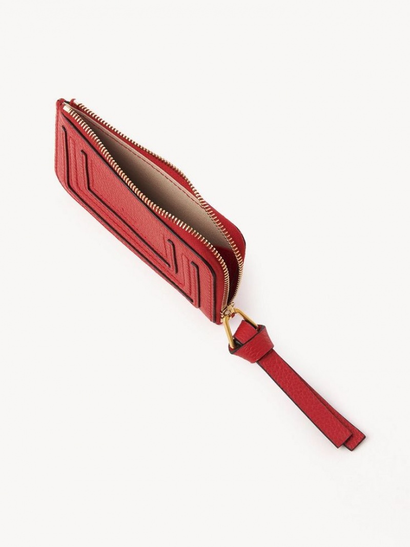 Porte-Monnaie Chloe Marcie Small Rouge | CHE-SR14316