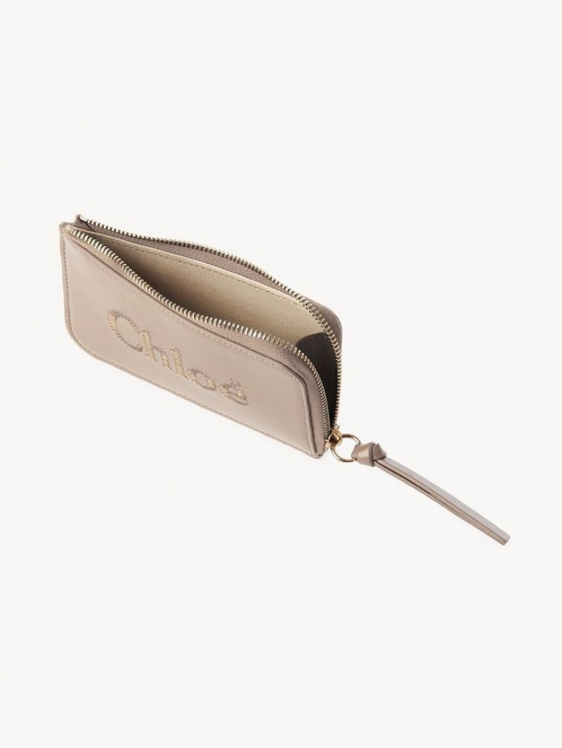 Porte-Monnaie Chloe Sense Small Beige | CHE-SR14322