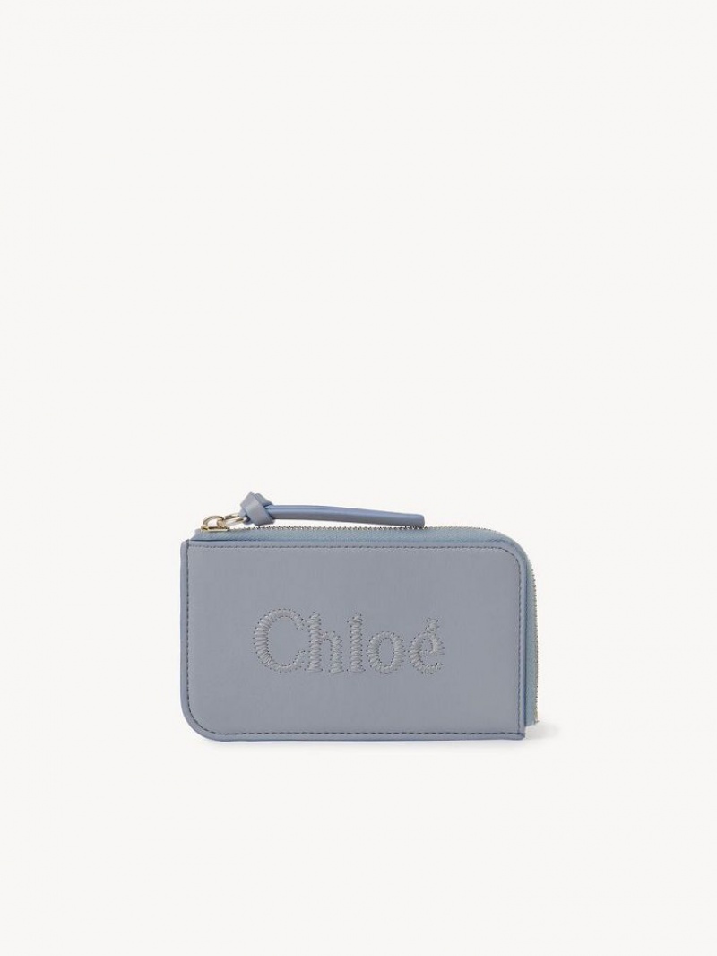 Porte-Monnaie Chloe Sense Small Bleu | CHE-SR14321