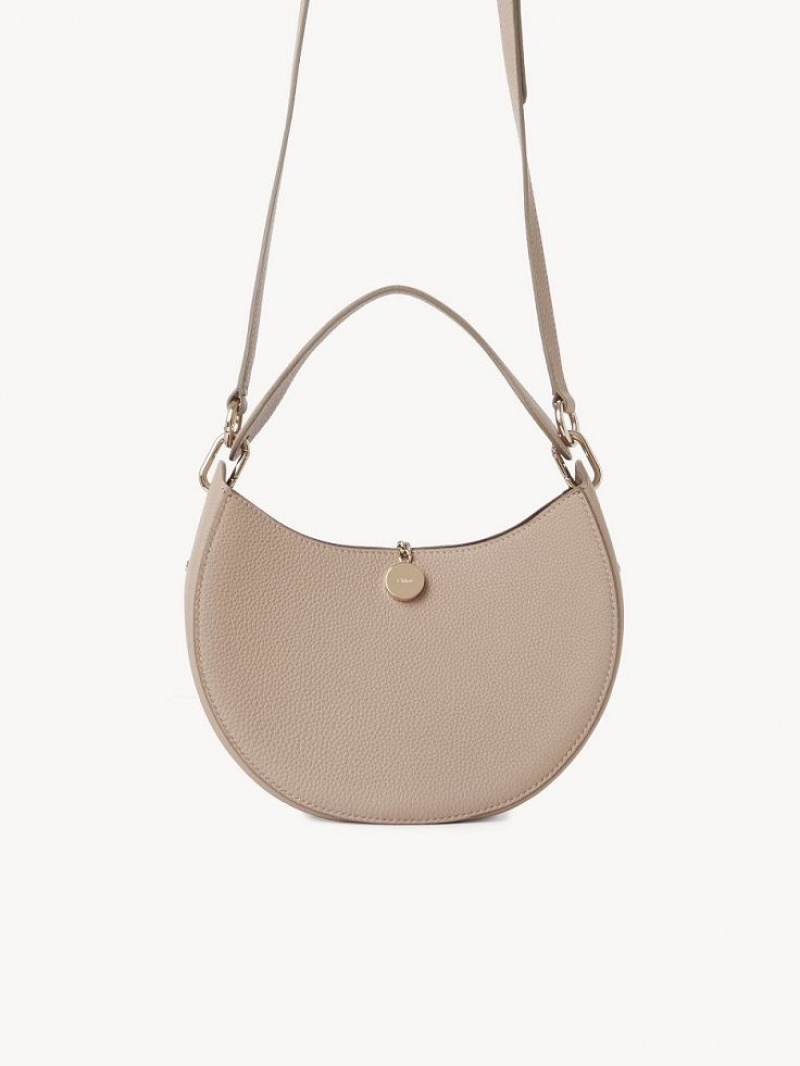 Sacs Crossbody Chloe Arlène Small Hobo Beige | CHE-SR13575