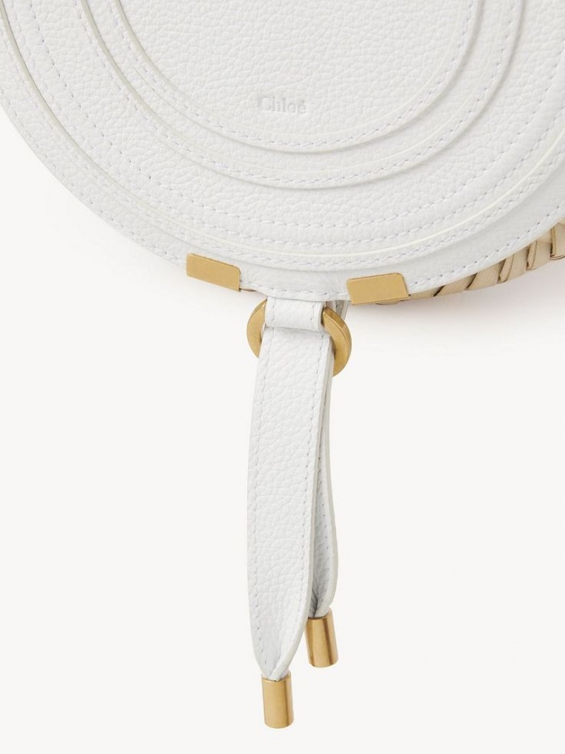 Sacs Crossbody Chloe Marcie Basket Blanche | CHE-SR13572