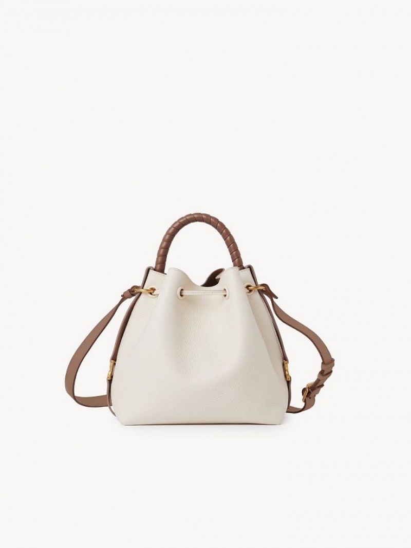 Sacs Crossbody Chloe Marcie Bucket Blanche | CHE-SR13615