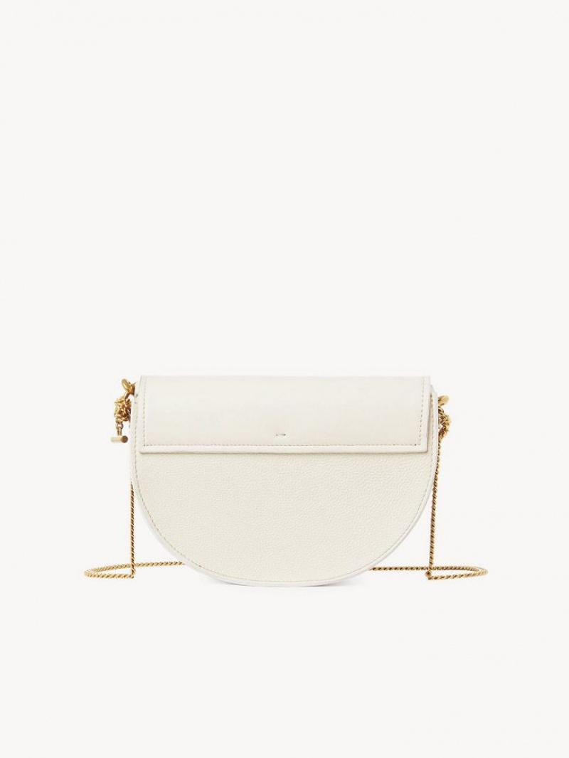 Sacs Crossbody Chloe Marcie Chain Flap Blanche | CHE-SR13619