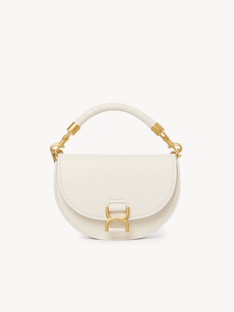 Sacs Crossbody Chloe Marcie Chain Flap Blanche | CHE-SR13619