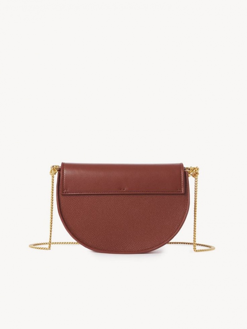 Sacs Crossbody Chloe Marcie Chain Flap Marron | CHE-SR13461