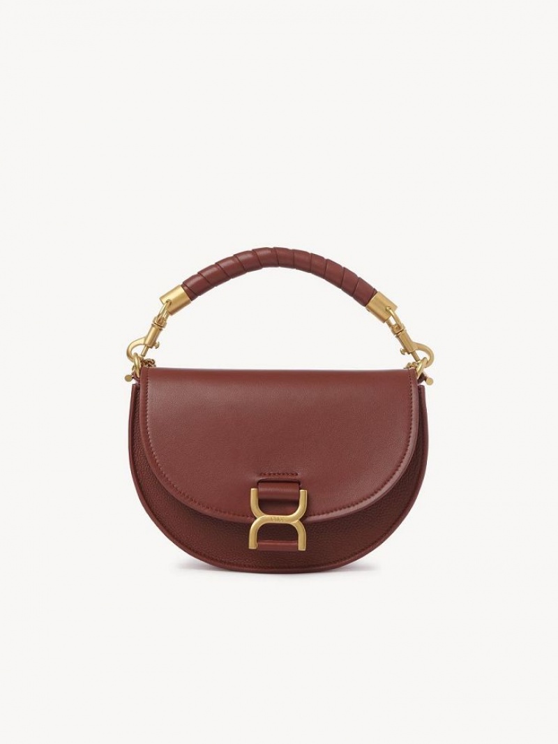 Sacs Crossbody Chloe Marcie Chain Flap Marron | CHE-SR13461