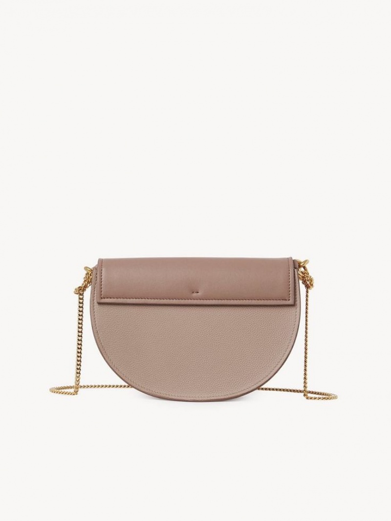 Sacs Crossbody Chloe Marcie Chain Flap Marron | CHE-SR13618