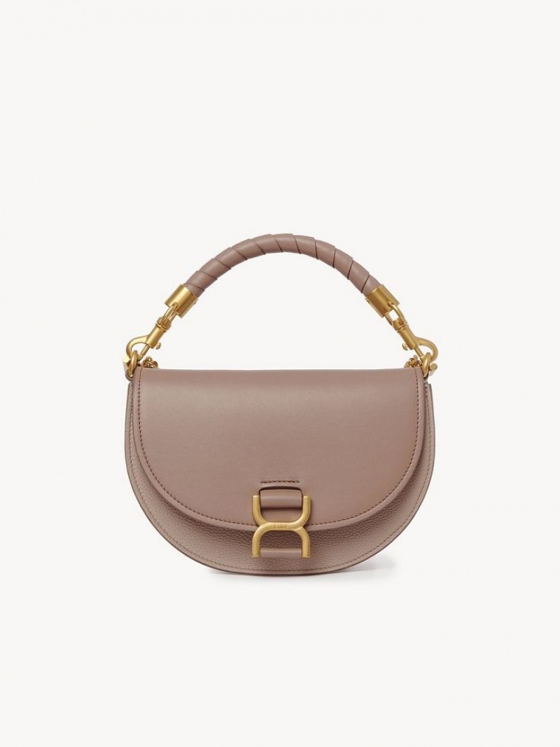 Sacs Crossbody Chloe Marcie Chain Flap Marron | CHE-SR13618