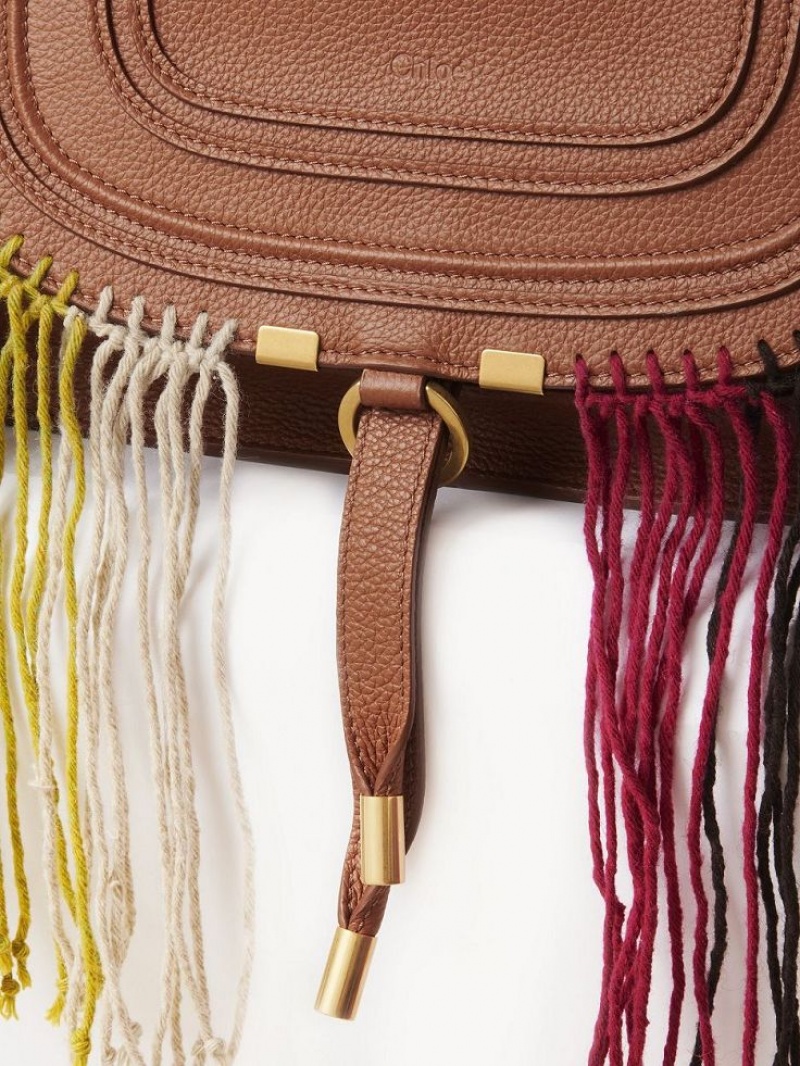 Sacs Crossbody Chloe Marcie Double Carry Marron | CHE-SR13472