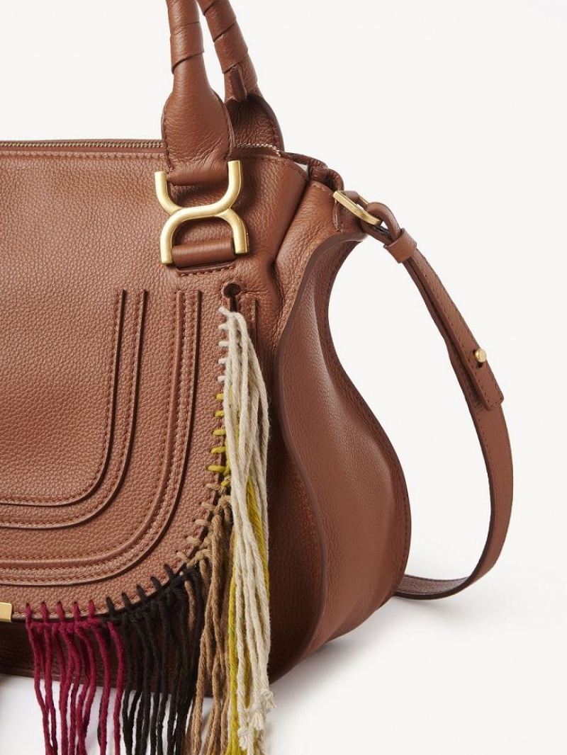 Sacs Crossbody Chloe Marcie Double Carry Marron | CHE-SR13472