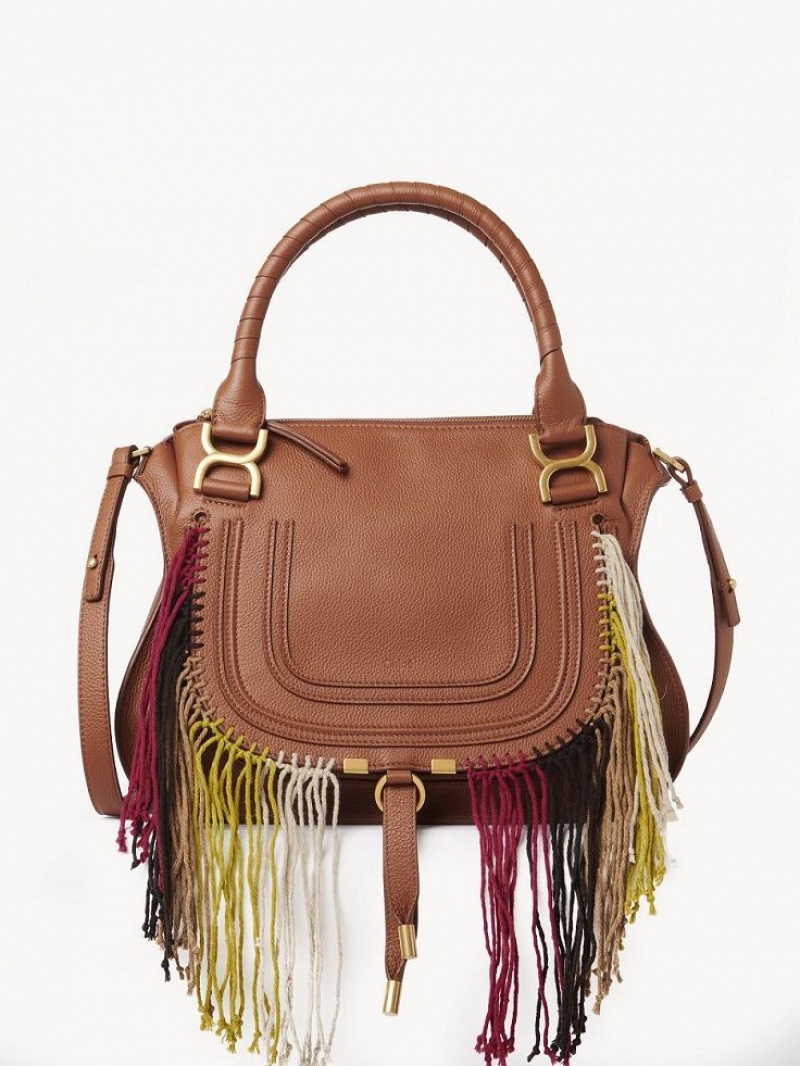 Sacs Crossbody Chloe Marcie Double Carry Marron | CHE-SR13472