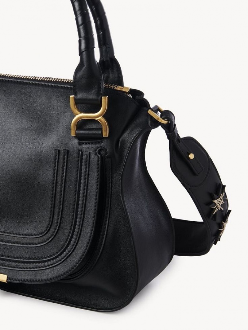 Sacs Crossbody Chloe Marcie Double Carry Noir | CHE-SR13499