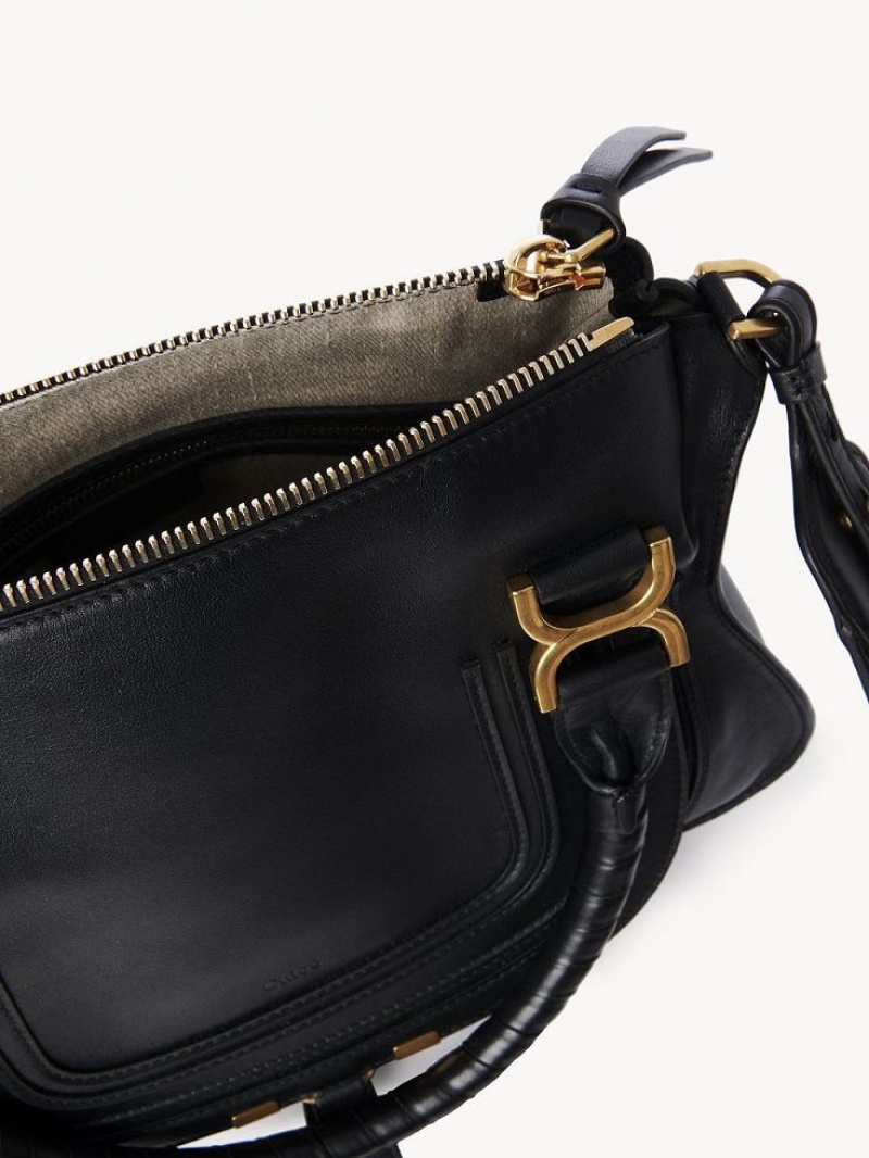 Sacs Crossbody Chloe Marcie Double Carry Noir | CHE-SR13499