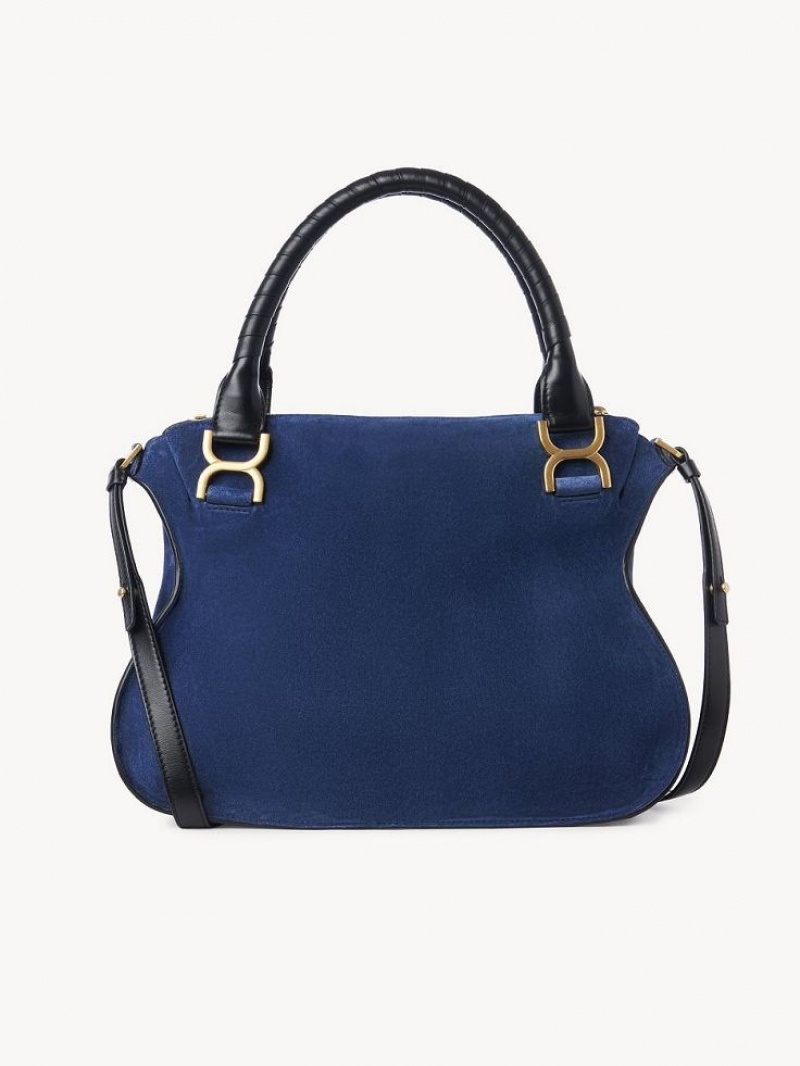 Sacs Crossbody Chloe Marcie Double Carry Bleu Foncé | CHE-SR13504