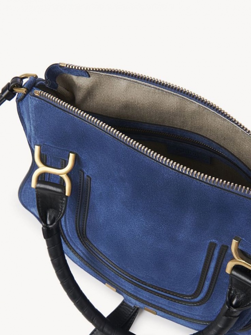 Sacs Crossbody Chloe Marcie Double Carry Bleu Foncé | CHE-SR13504