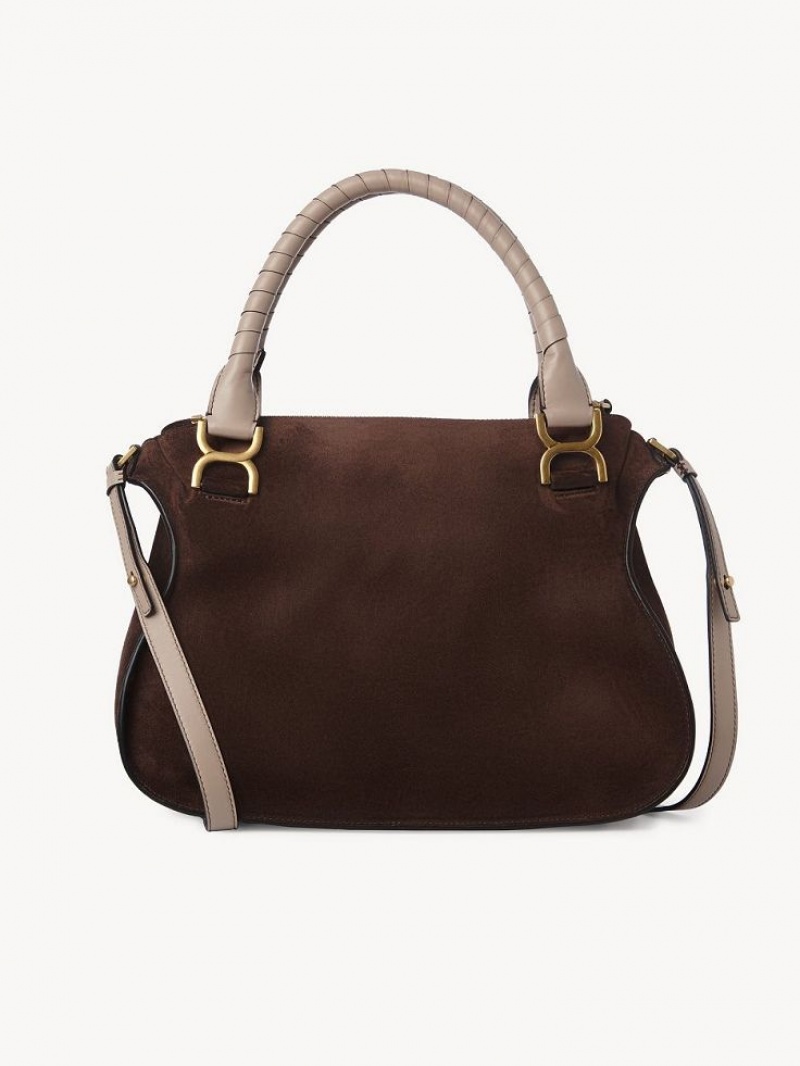 Sacs Crossbody Chloe Marcie Double Carry Marron | CHE-SR13505