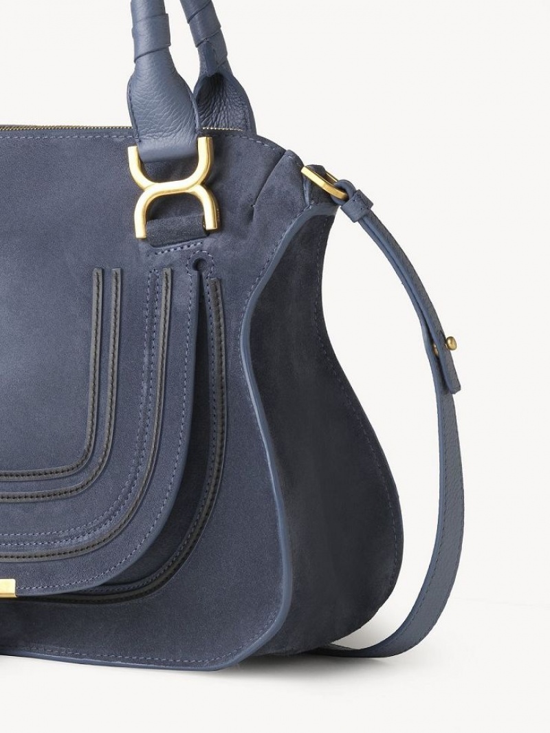 Sacs Crossbody Chloe Marcie Double Carry Grise Foncé Bleu Marine | CHE-SR13517