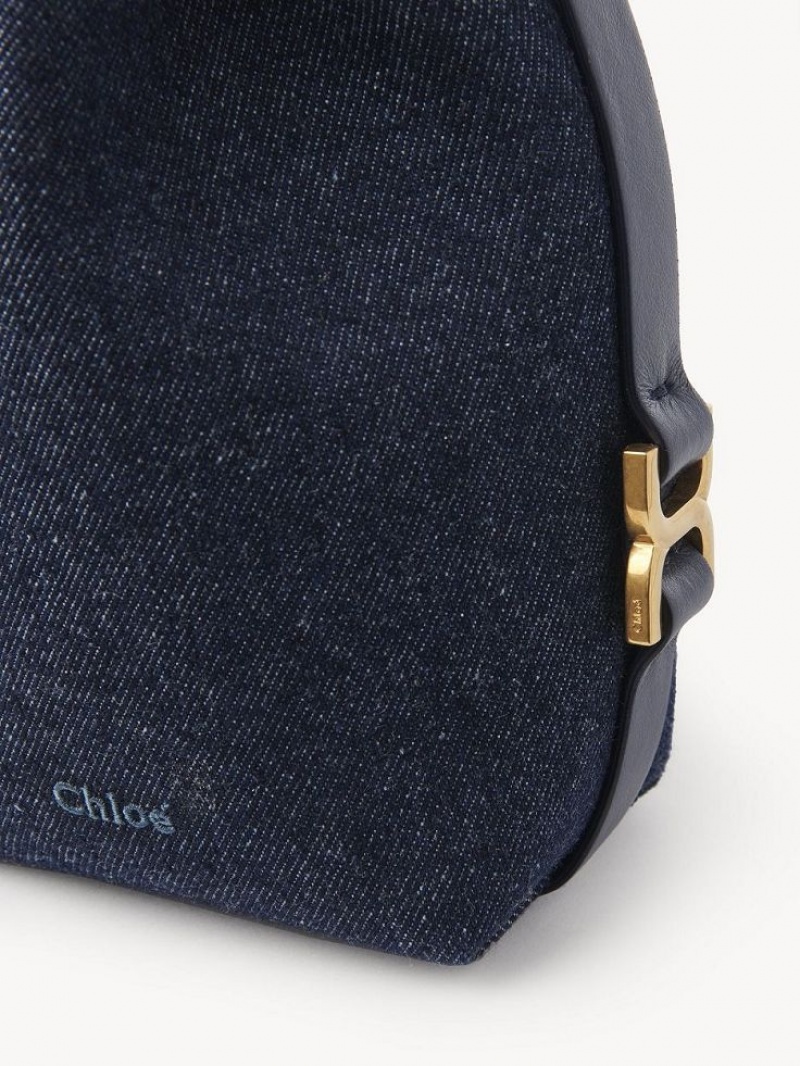 Sacs Crossbody Chloe Marcie Micro Bucket Bleu | CHE-SR13612