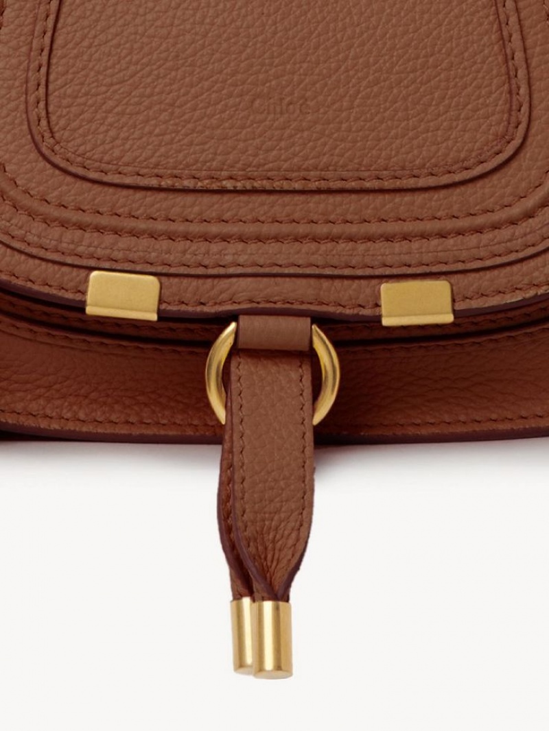 Sacs Crossbody Chloe Marcie Mini Double Carry Marron | CHE-SR13555