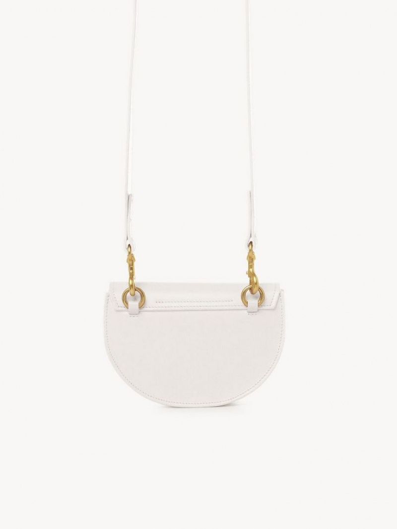 Sacs Crossbody Chloe Marcie Mini Flap Blanche | CHE-SR13587