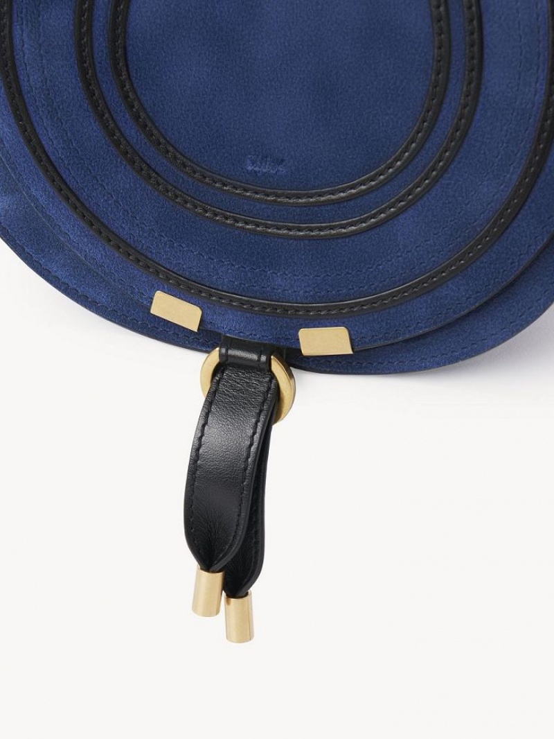 Sacs Crossbody Chloe Marcie Small Bleu Foncé | CHE-SR13542