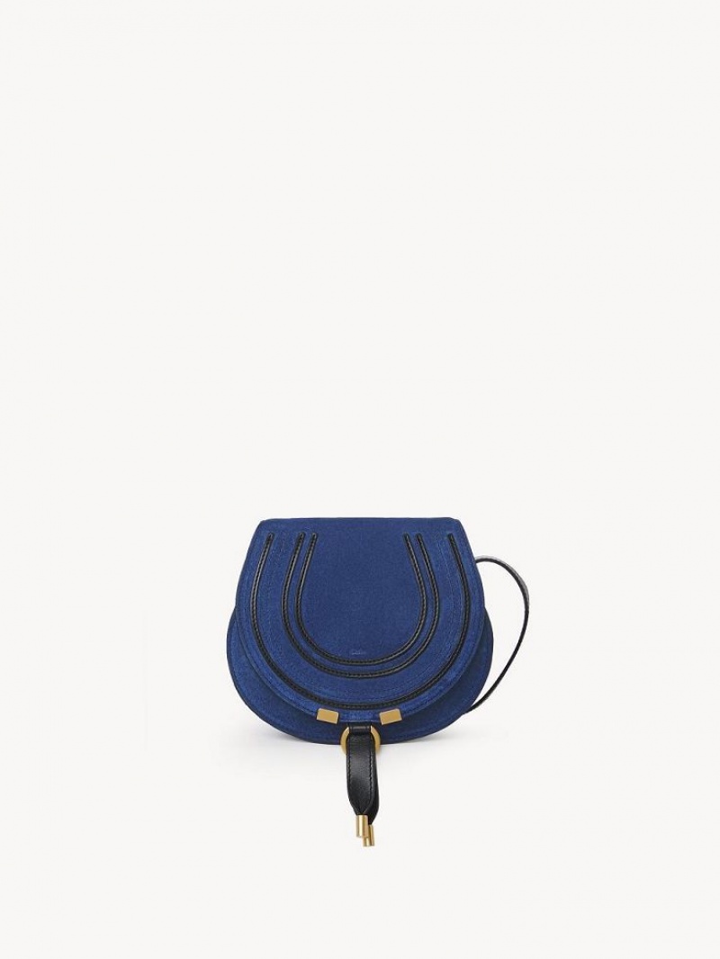 Sacs Crossbody Chloe Marcie Small Bleu Foncé | CHE-SR13542