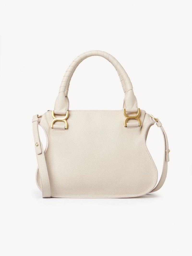 Sacs Crossbody Chloe Marcie Small Double Carry Beige | CHE-SR13473