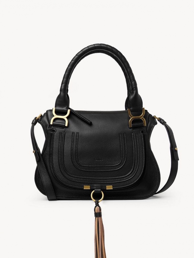 Sacs Crossbody Chloe Marcie Small Double Carry Noir | CHE-SR13489