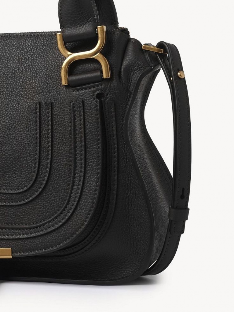 Sacs Crossbody Chloe Marcie Small Double Carry Noir | CHE-SR13543