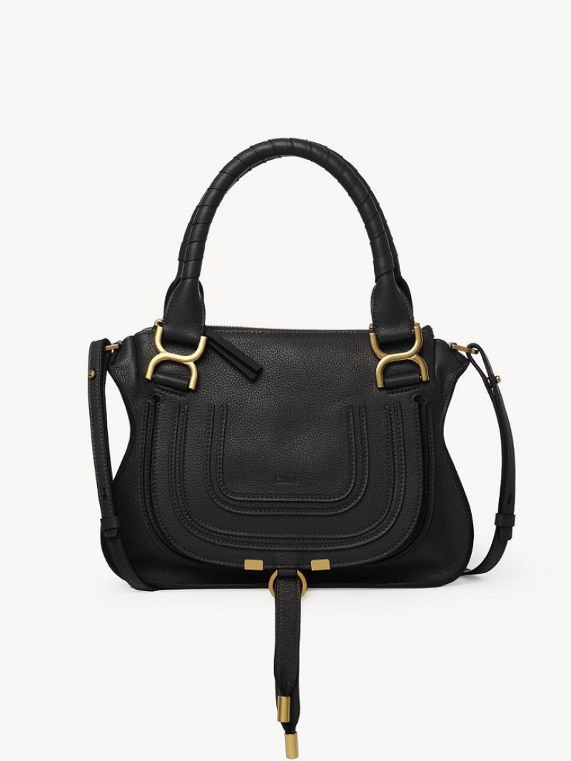 Sacs Crossbody Chloe Marcie Small Double Carry Noir | CHE-SR13543