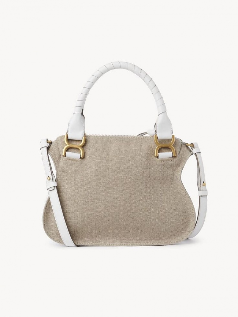 Sacs Crossbody Chloe Marcie Small Double Carry Blanche | CHE-SR13595