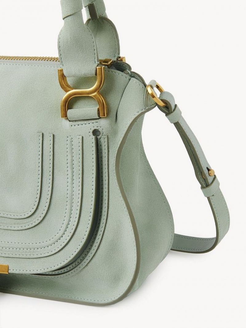 Sacs Crossbody Chloe Marcie Small Double Carry Vert | CHE-SR13601