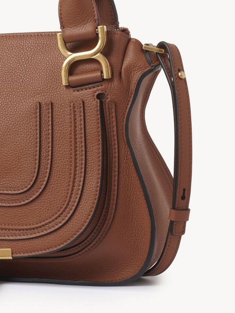 Sacs Crossbody Chloe Marcie Small Double Carry Marron | CHE-SR13620