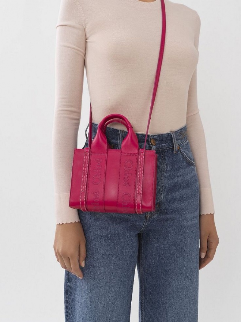 Sacs Crossbody Chloe Mini Woody Rose | CHE-SR13549